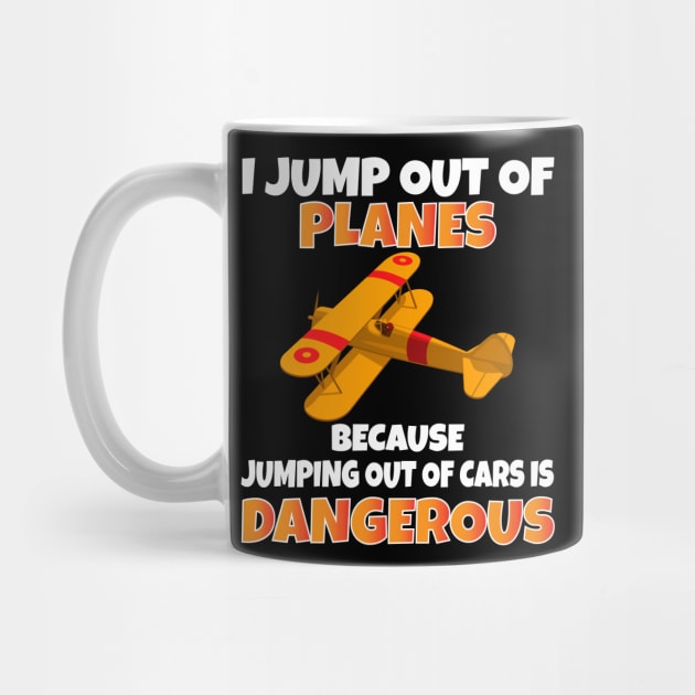 I Jump out of Planes funny Parachute by Work Memes